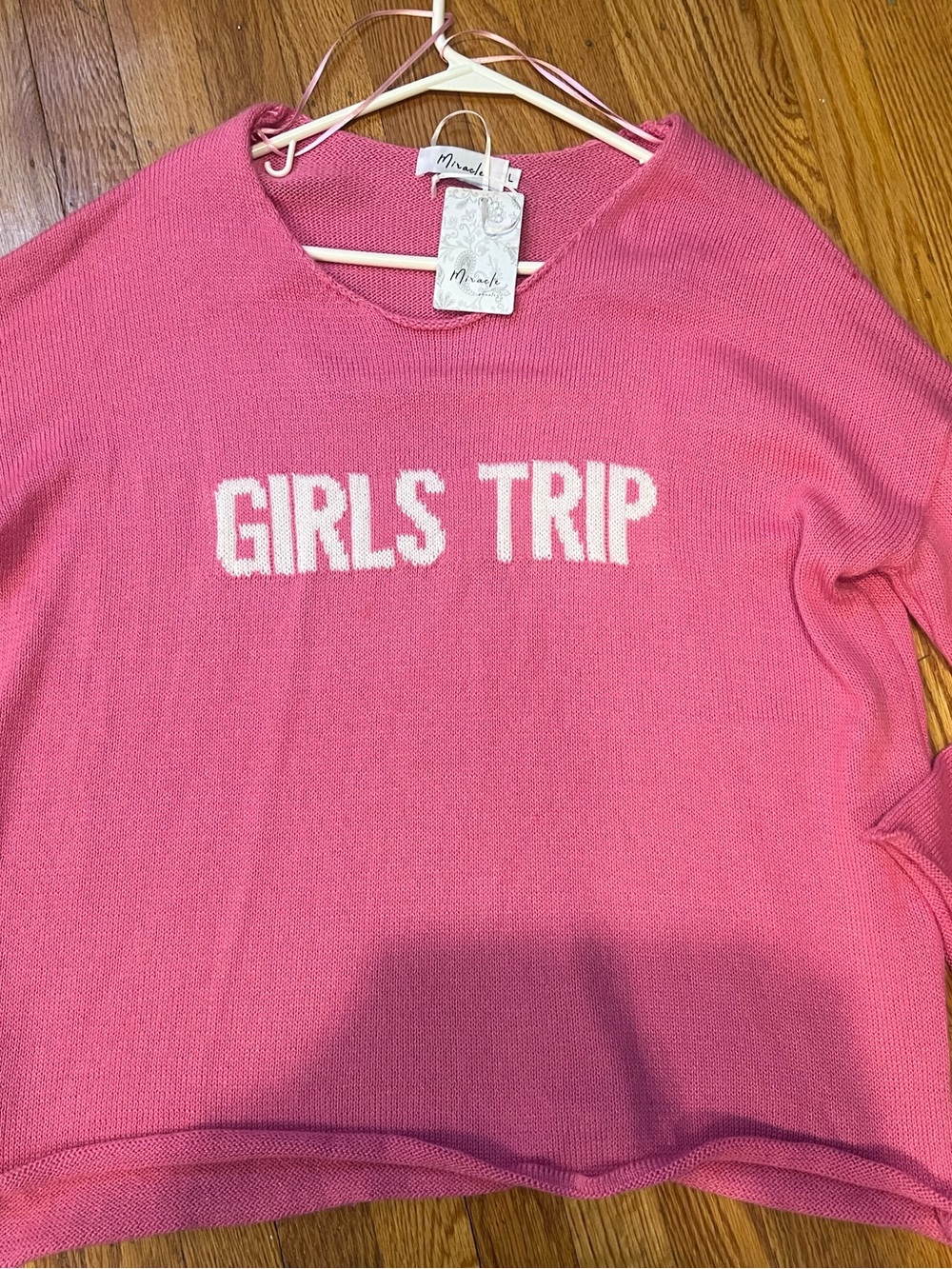 Miracle Girls Trip Sweater size L